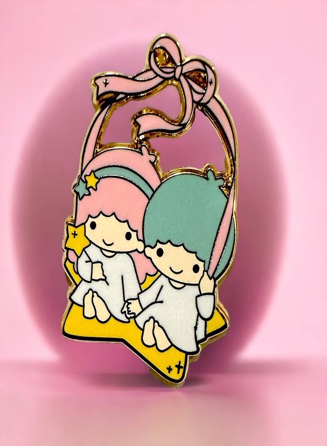 KOZUKI Twin star pin twin star enamel pin twin star pins enamel brooch (STAR) - Image 2